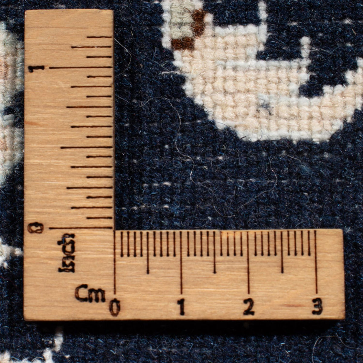 Tapis de couloir Tapis persan - Nain - Royal - 197 x 80 cm - bleu foncé