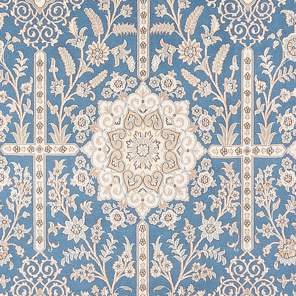 Tapis persan - Nain - Premium - 300 x 198 cm - bleu clair