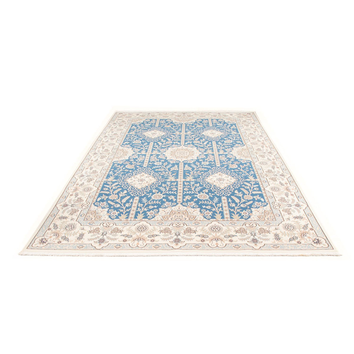 Tapis persan - Nain - Premium - 300 x 198 cm - bleu clair