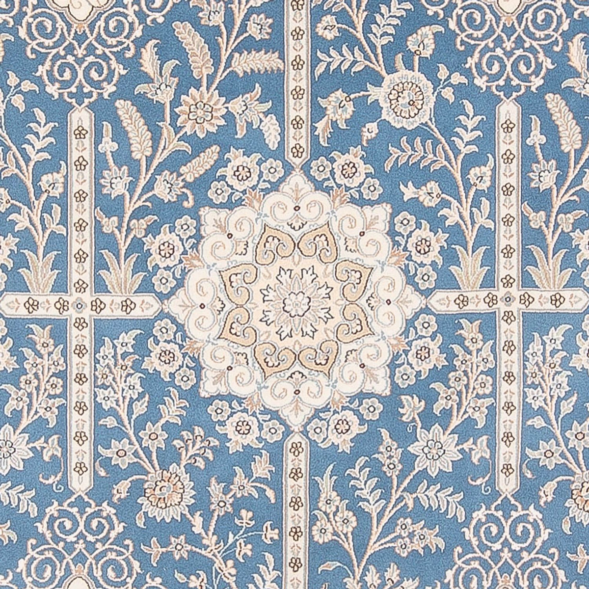 Tapis persan - Nain - Premium - 295 x 197 cm - bleu clair