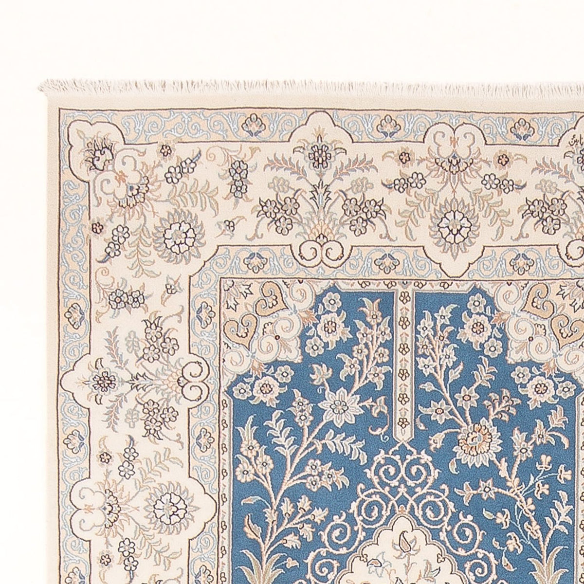 Tapis persan - Nain - Premium - 295 x 197 cm - bleu clair