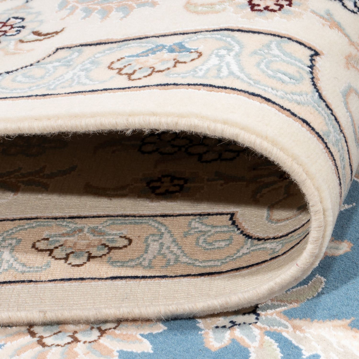 Tapis persan - Nain - Premium - 295 x 197 cm - bleu clair