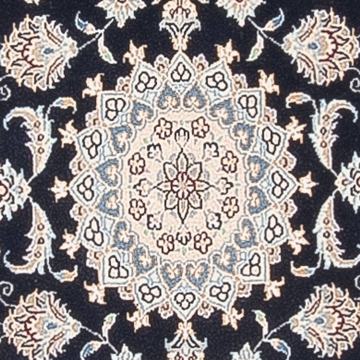 Tapis de couloir Tapis persan - Nain - Premium - 250 x 78 cm - bleu foncé