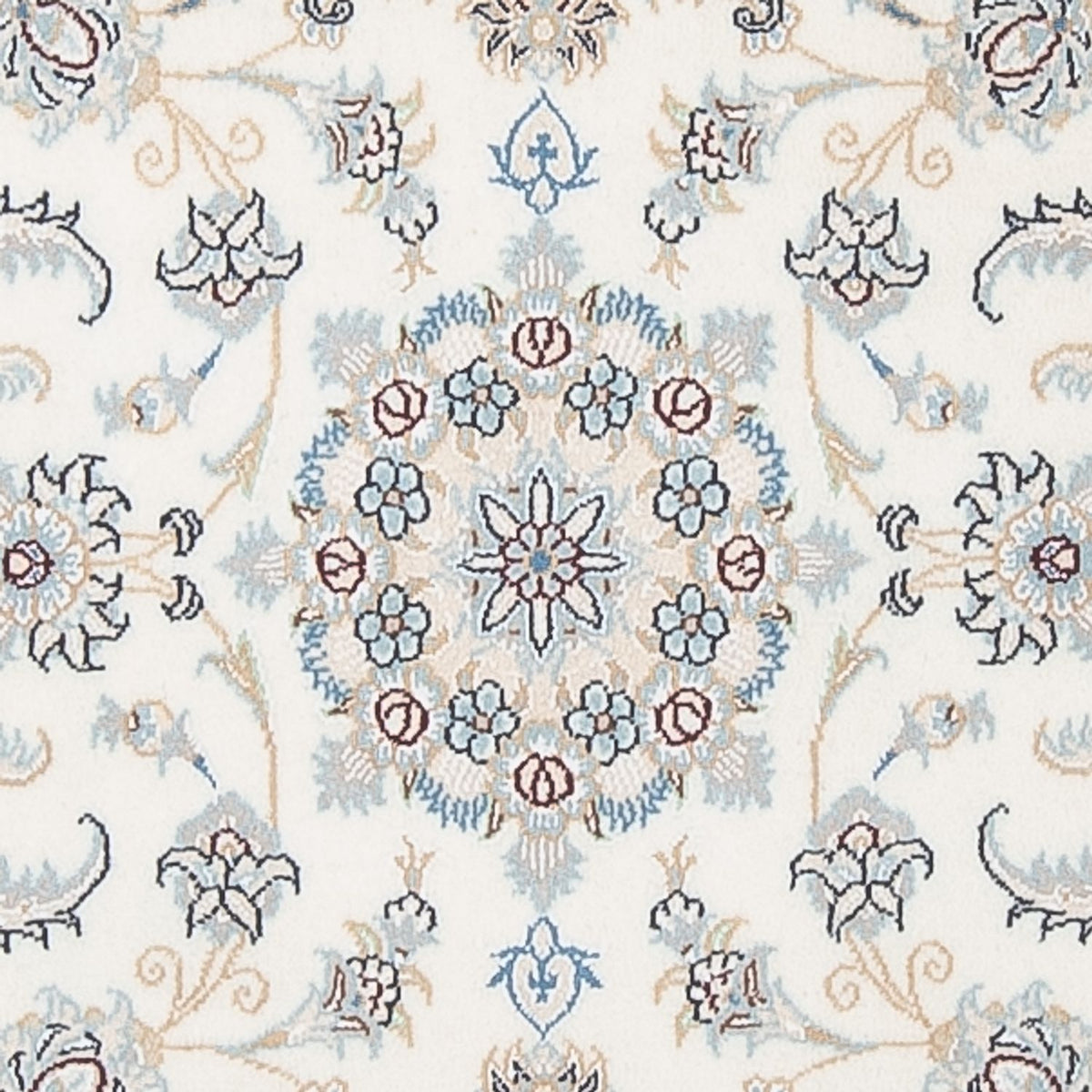 Tapis de couloir Tapis persan - Nain - Premium - 305 x 82 cm - crème