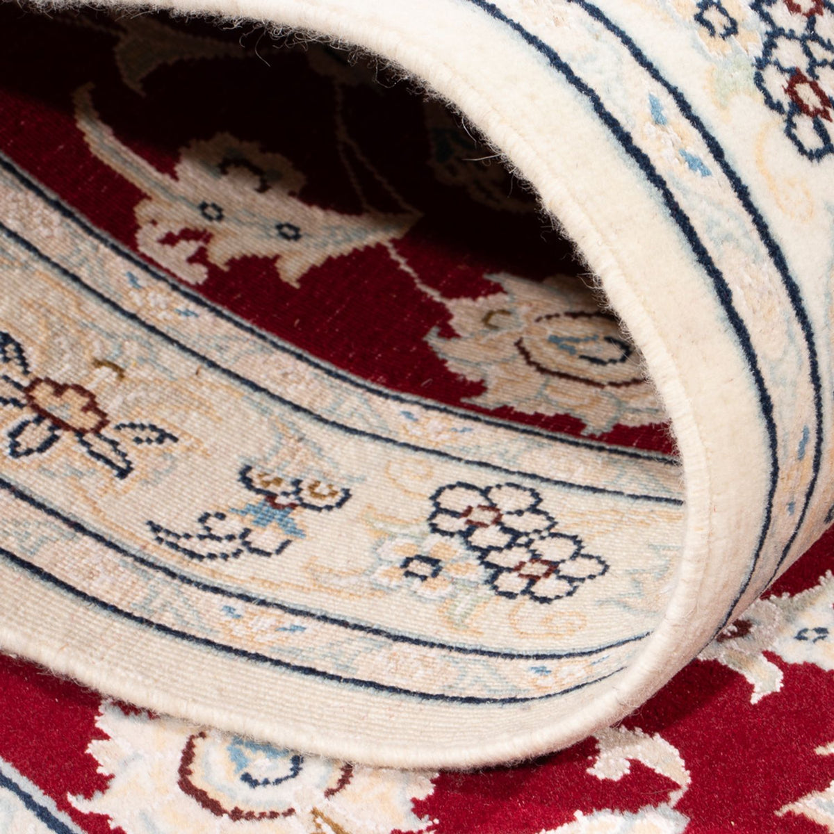 Tapis de couloir Tapis persan - Nain - Premium - 300 x 81 cm - rouge