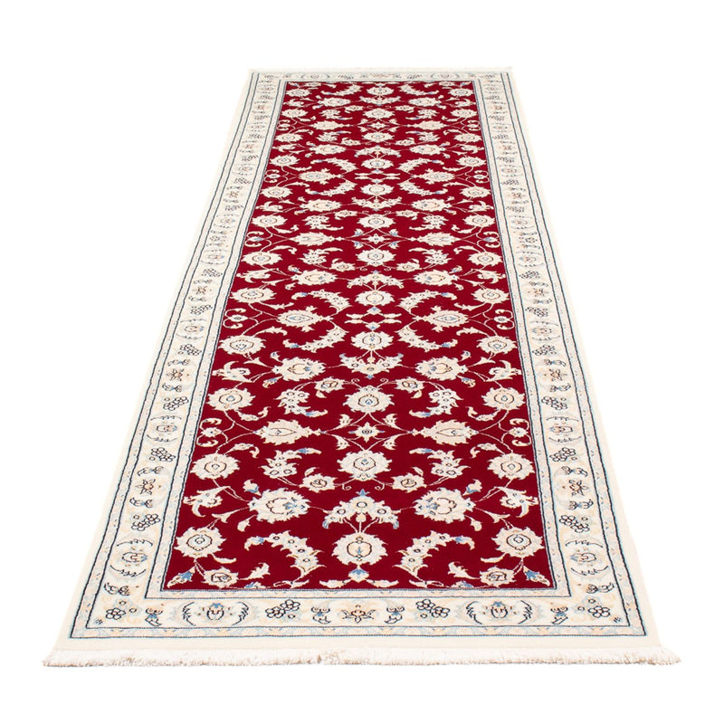 Tapis de couloir Tapis persan - Nain - Premium - 300 x 81 cm - rouge