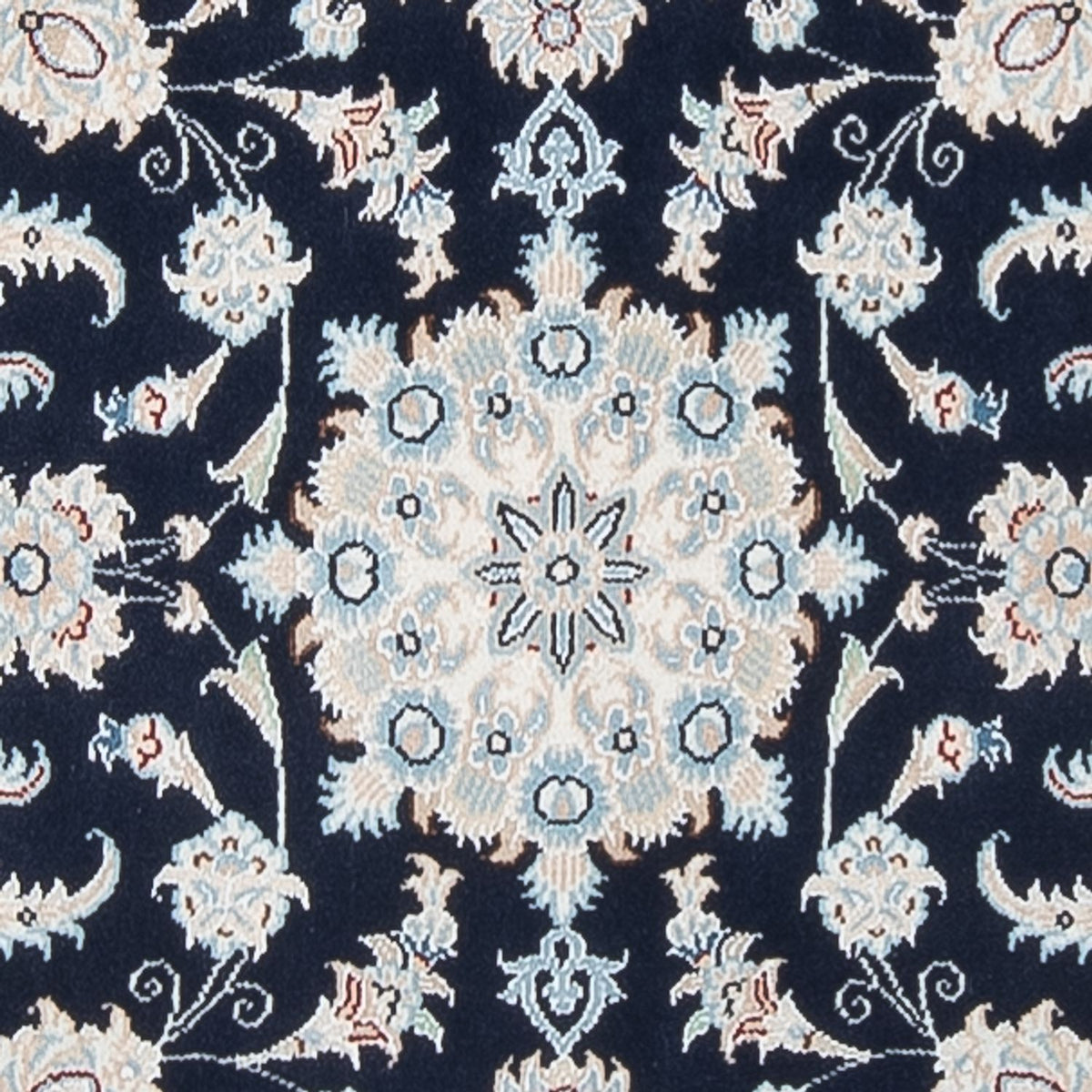 Tapis de couloir Tapis persan - Nain - Premium - 306 x 81 cm - bleu foncé