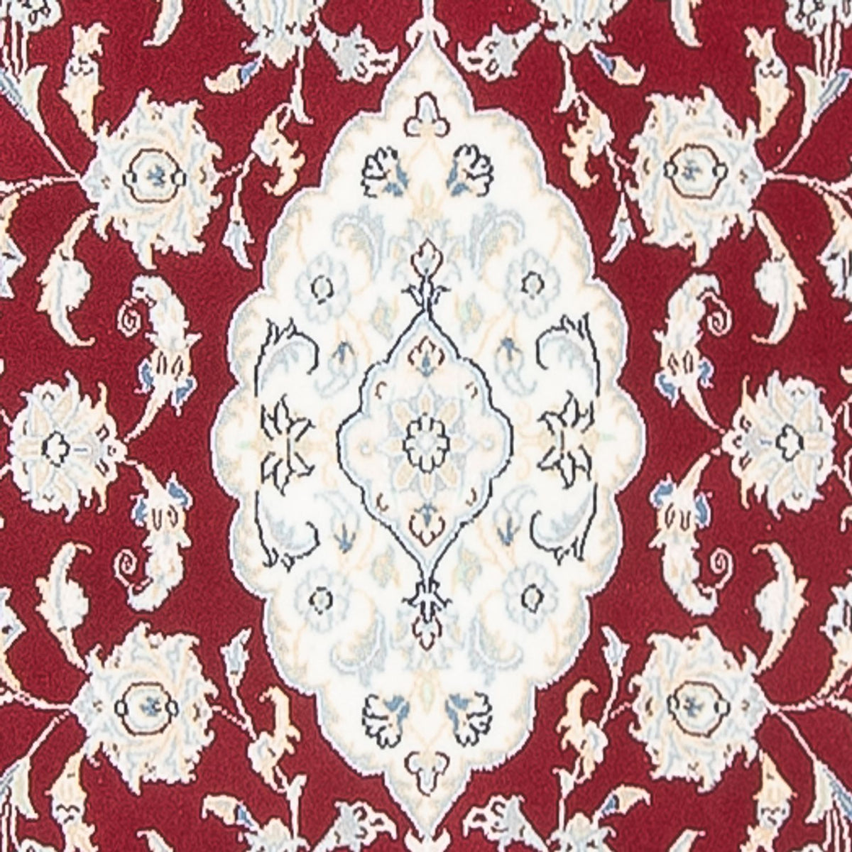 Tapis de couloir Tapis persan - Nain - Premium - 346 x 84 cm - rouge