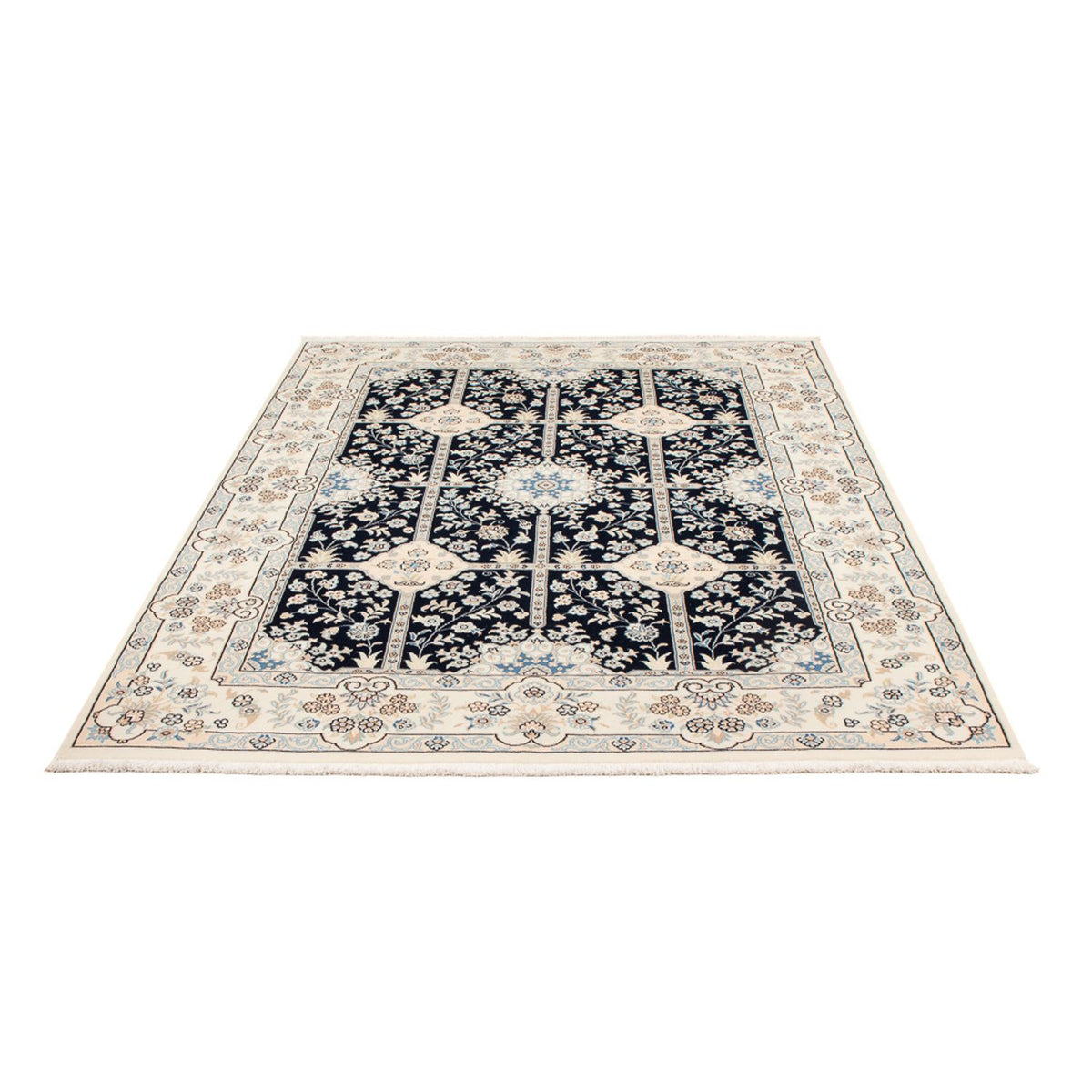 Tapis persan - Nain - Premium - 205 x 150 cm - bleu foncé