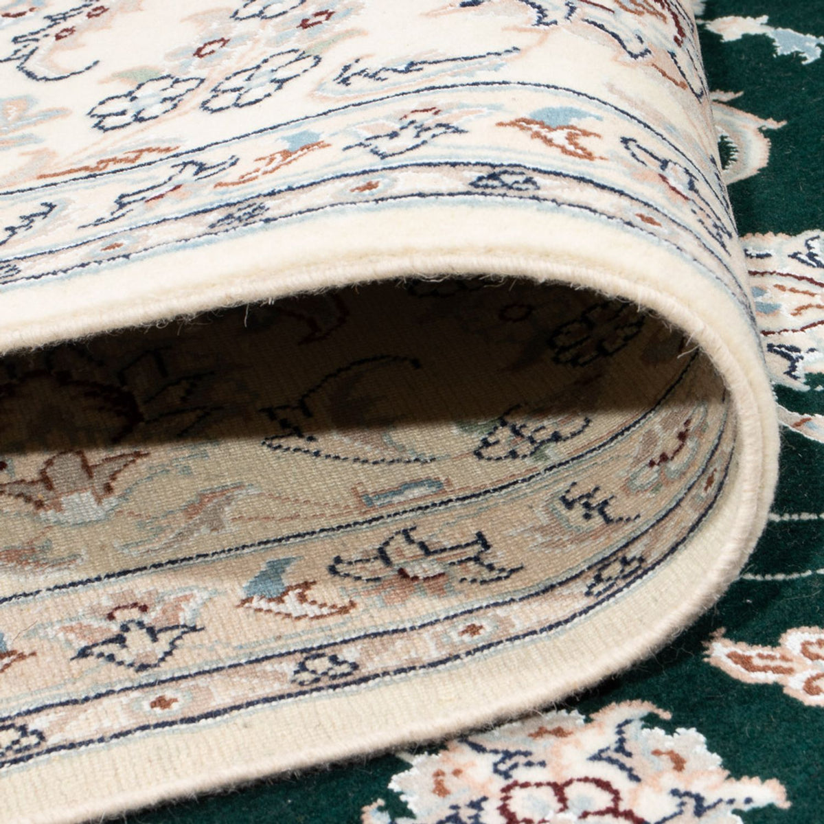 Tapis persan - Nain - Premium - 297 x 197 cm - vert