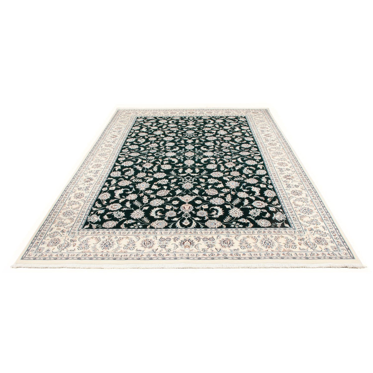 Tapis persan - Nain - Premium - 297 x 197 cm - vert