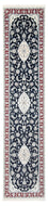 Tapis de couloir Tapis persan - Nain - Premium - 347 x 87 cm - bleu foncé