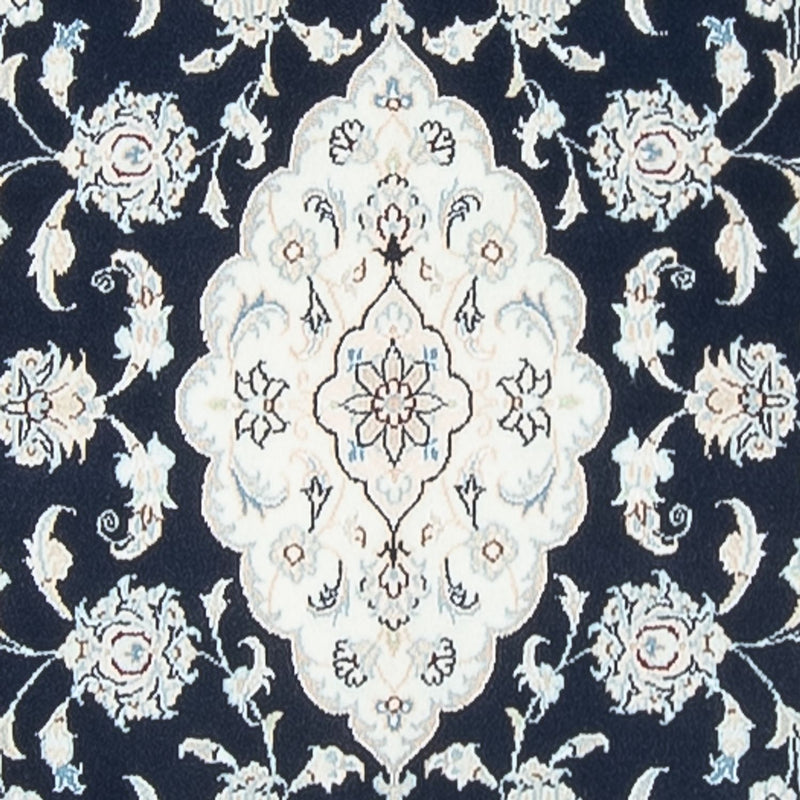 Tapis de couloir Tapis persan - Nain - Premium - 347 x 87 cm - bleu foncé
