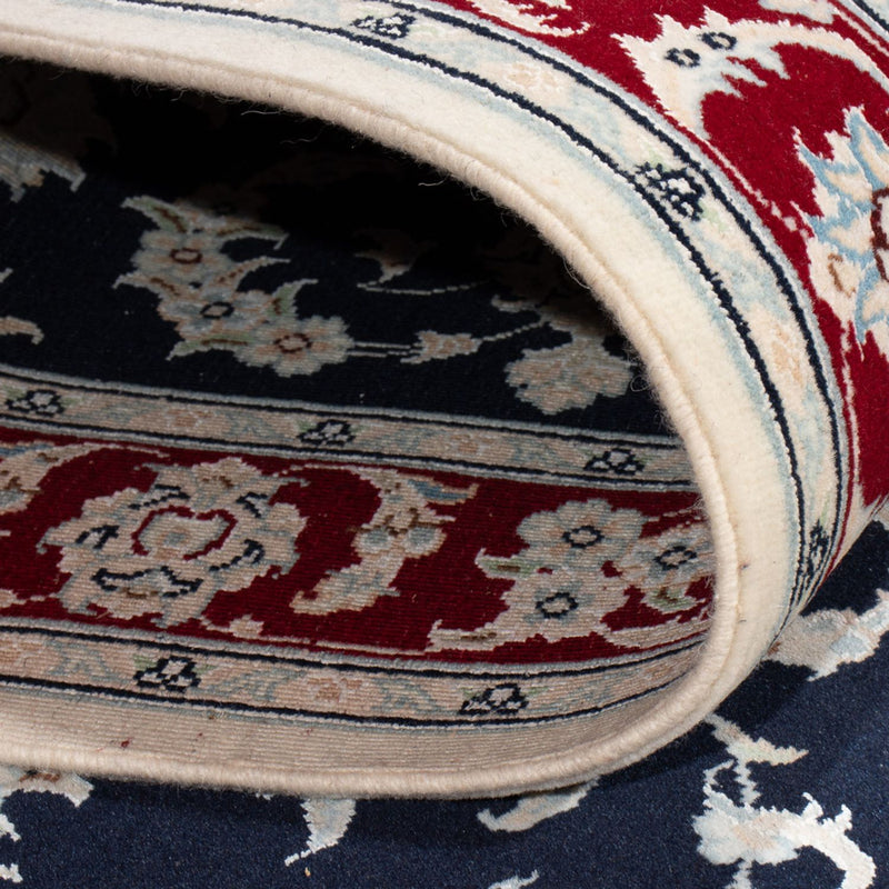 Tapis de couloir Tapis persan - Nain - Premium - 347 x 87 cm - bleu foncé