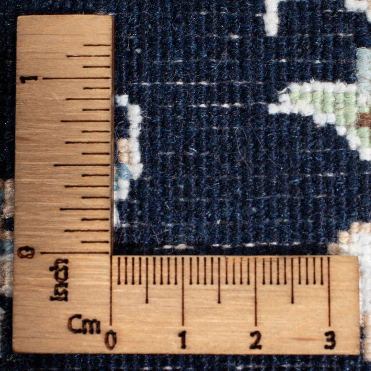 Tapis de couloir Tapis persan - Nain - Premium - 347 x 87 cm - bleu foncé