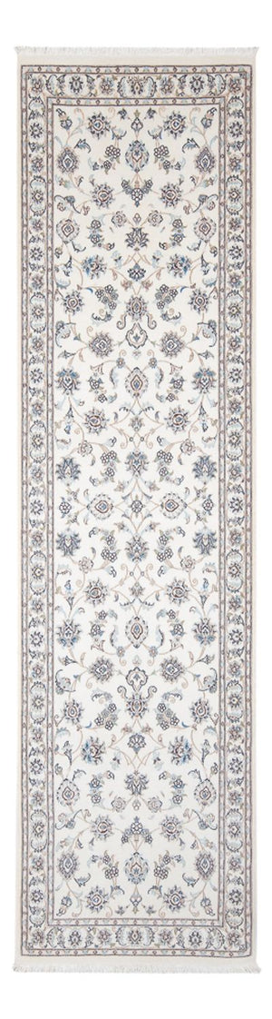 Tapis de couloir Tapis persan - Nain - Premium - 296 x 88 cm - crème