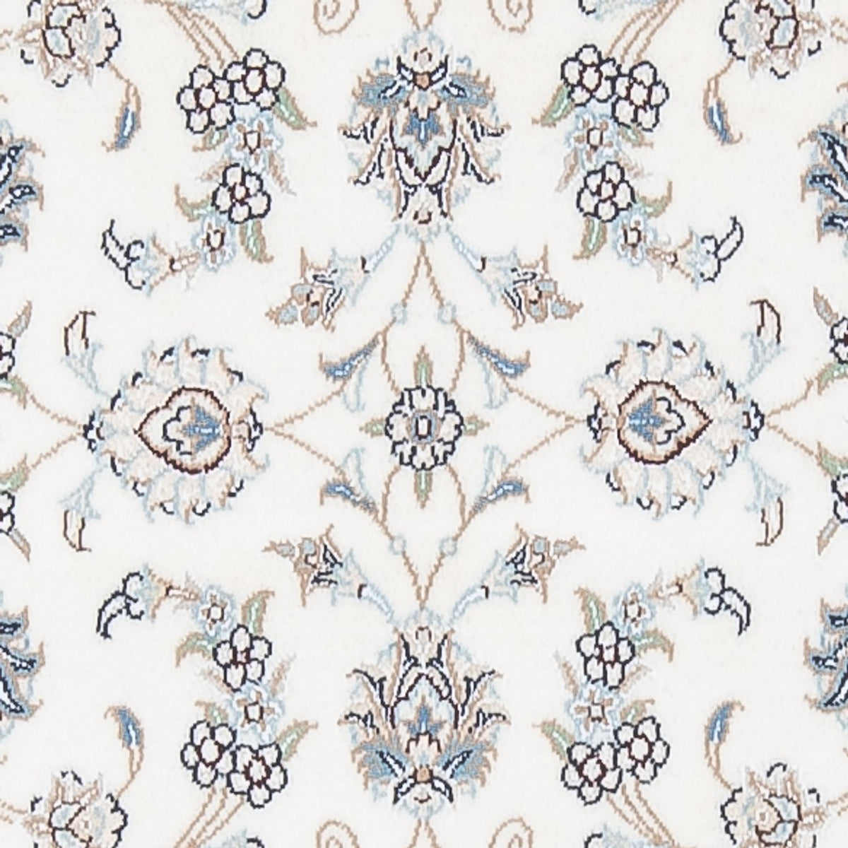 Tapis de couloir Tapis persan - Nain - Premium - 296 x 88 cm - crème