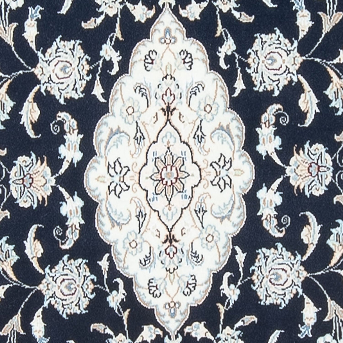 Tapis de couloir Tapis persan - Nain - Premium - 353 x 85 cm - bleu foncé