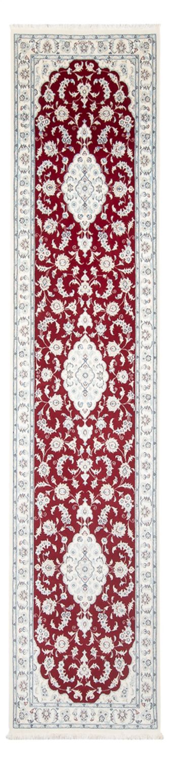 Tapis de couloir Tapis persan - Nain - Premium - 352 x 85 cm - rouge