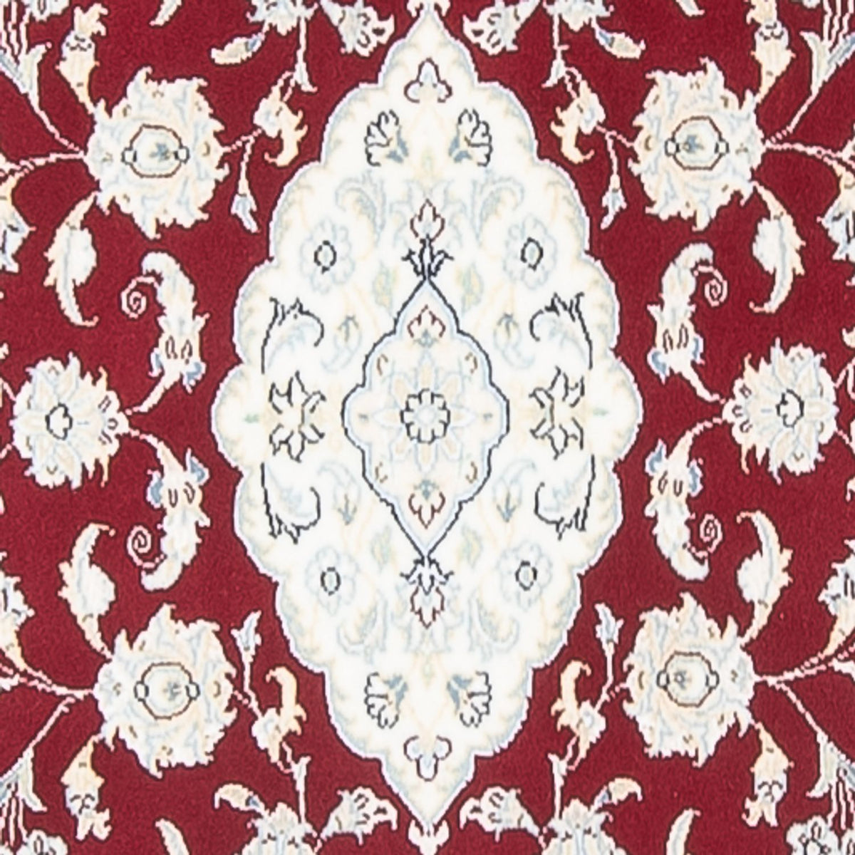 Tapis de couloir Tapis persan - Nain - Premium - 350 x 85 cm - rouge