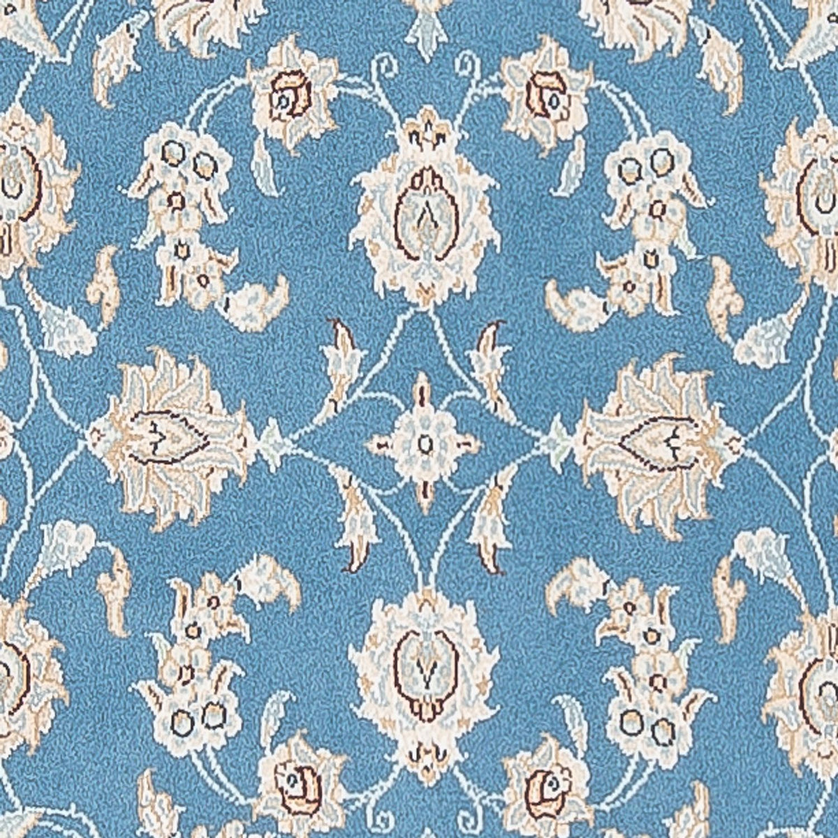 Tapis de couloir Tapis persan - Nain - Premium - 308 x 81 cm - bleu