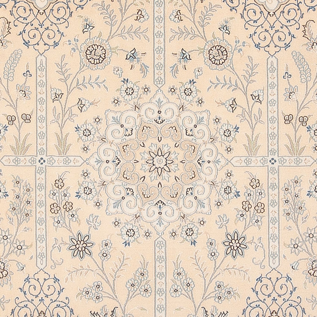 Tapis persan - Nain - Premium - 297 x 198 cm - crème