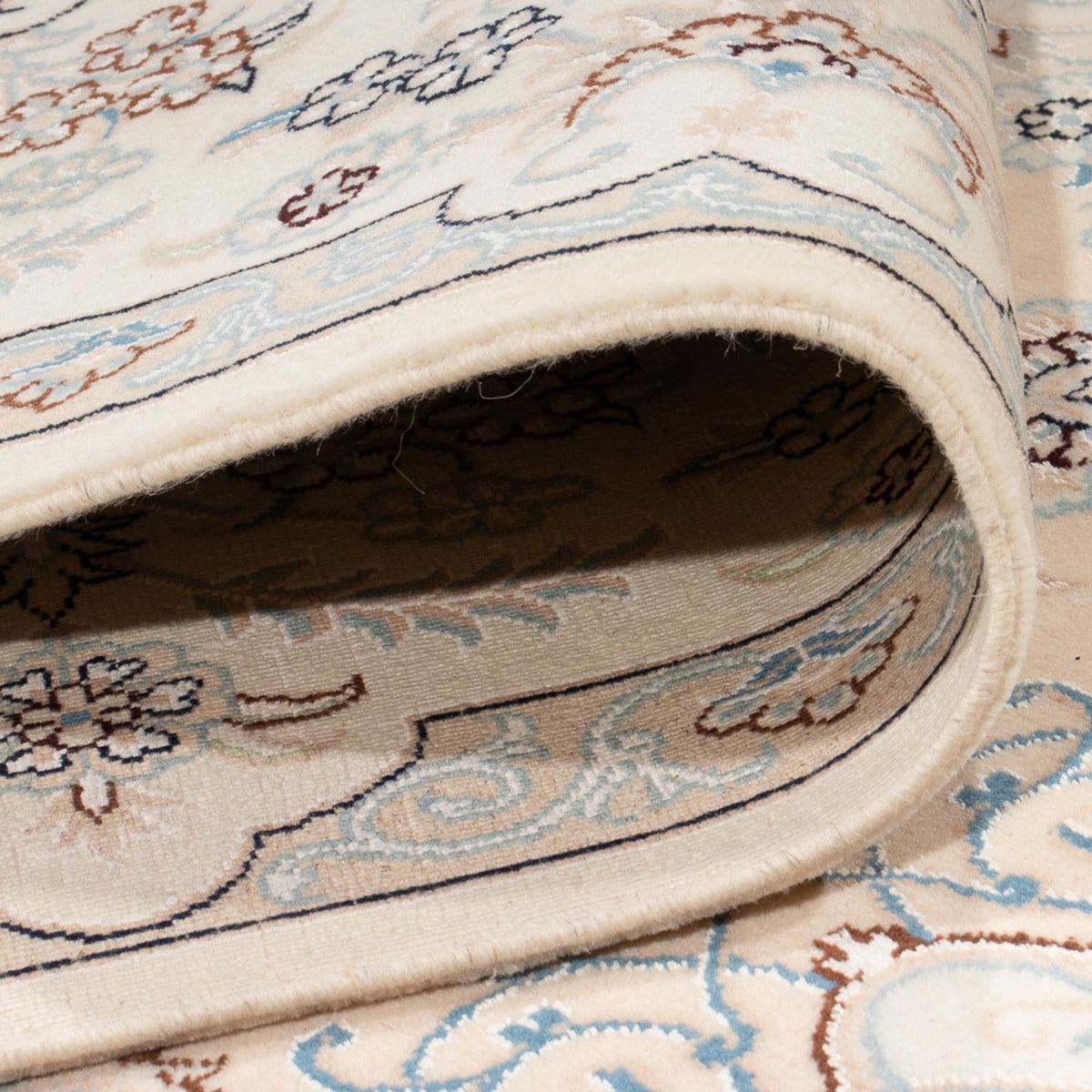 Tapis persan - Nain - Premium - 297 x 198 cm - crème