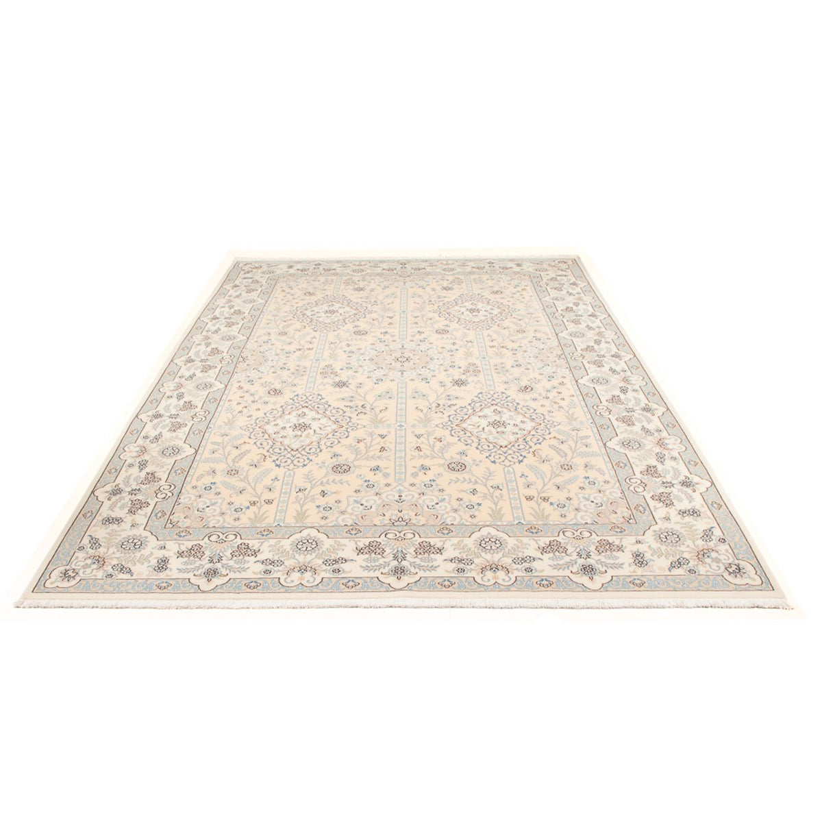 Tapis persan - Nain - Premium - 297 x 198 cm - crème