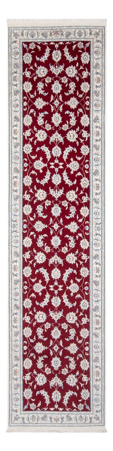 Tapis de couloir Tapis persan - Nain - Premium - 297 x 82 cm - rouge