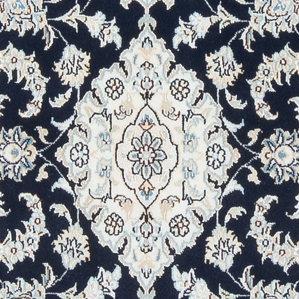 Tapis de couloir Tapis persan - Nain - Premium - 292 x 80 cm - bleu foncé