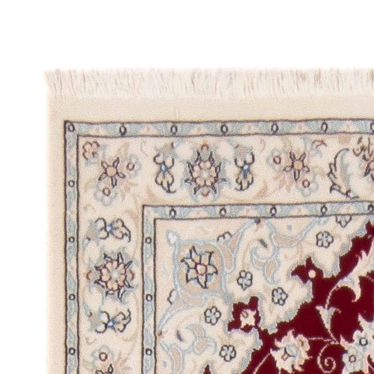 Tapis de couloir Tapis persan - Nain - Premium - 250 x 78 cm - rouge