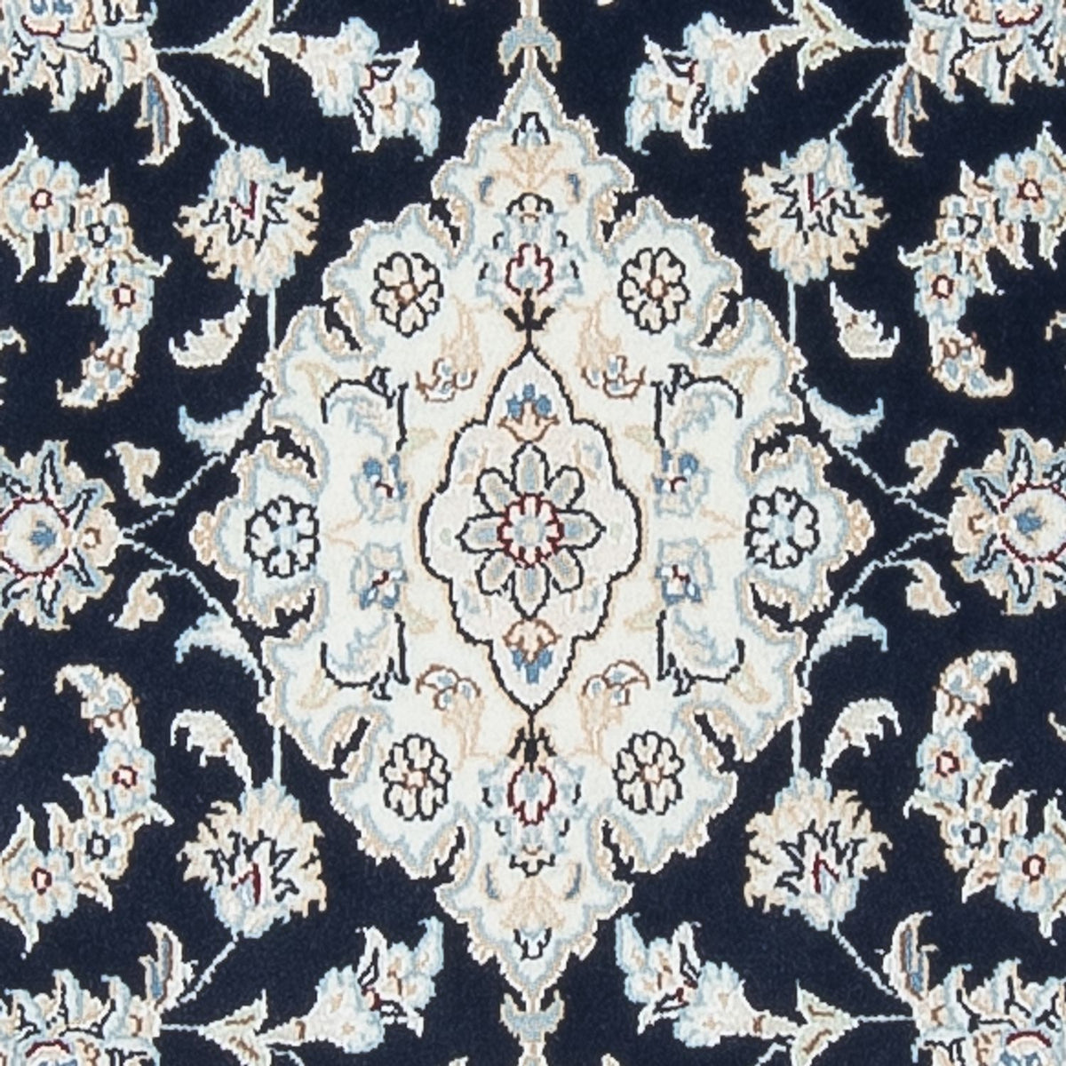 Tapis de couloir Tapis persan - Nain - Premium - 292 x 80 cm - bleu foncé