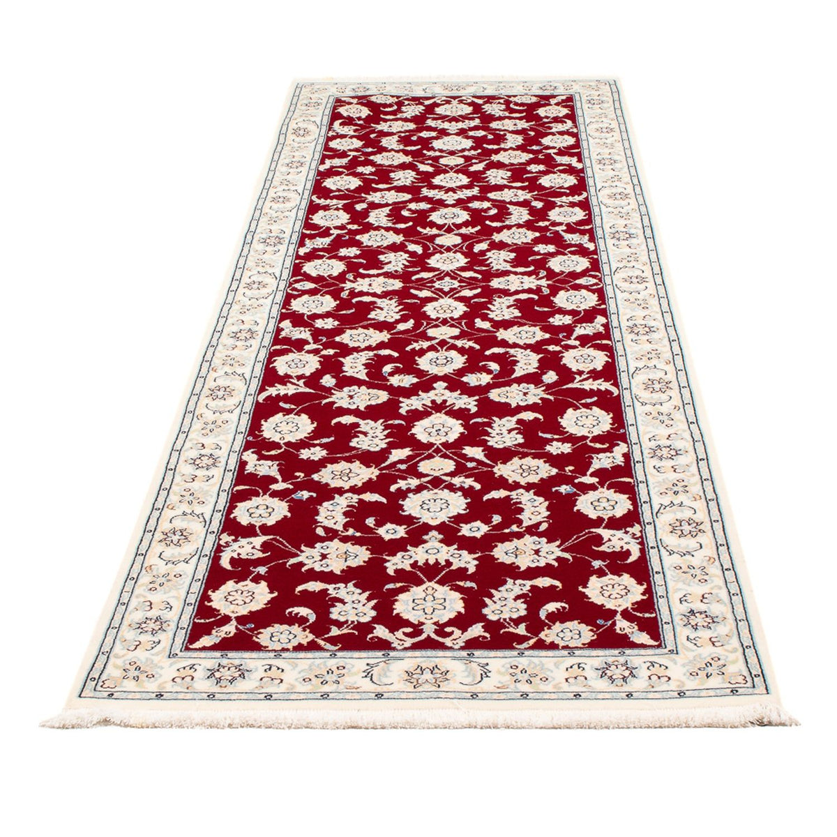 Tapis de couloir Tapis persan - Nain - Premium - 249 x 81 cm - rouge