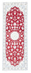 Tapis de couloir Tapis persan - Nain - Royal - 196 x 79 cm - rouge