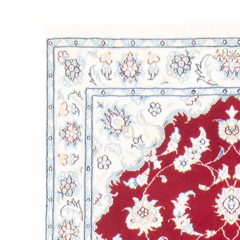 Tapis de couloir Tapis persan - Nain - Royal - 196 x 79 cm - rouge