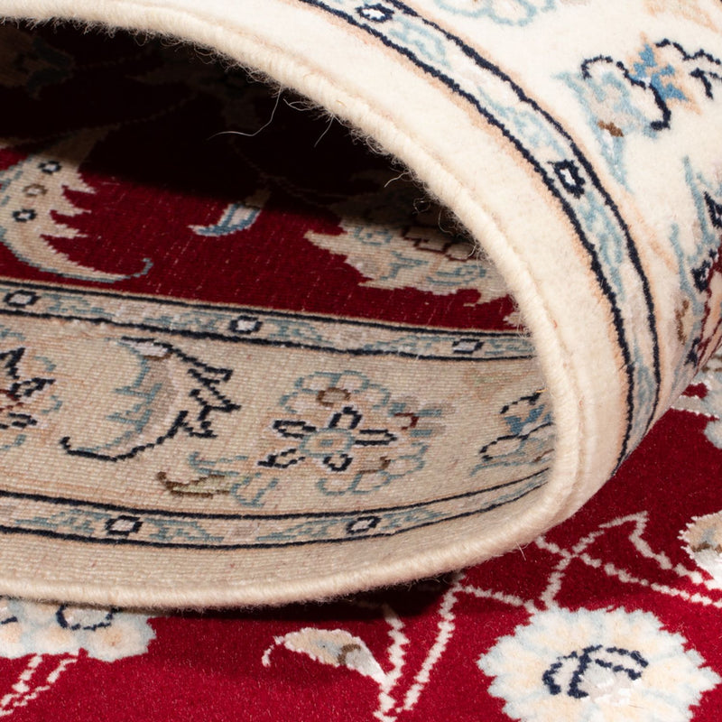 Tapis de couloir Tapis persan - Nain - Royal - 196 x 79 cm - rouge