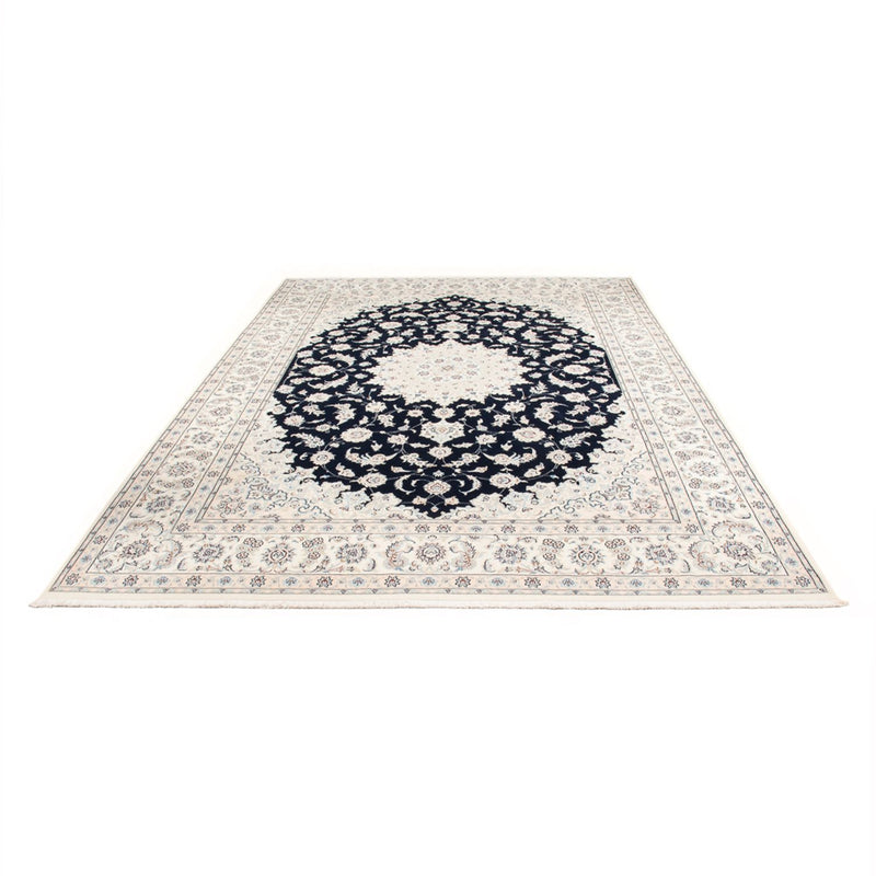 Tapis persan - Nain - Premium - 346 x 244 cm - bleu foncé