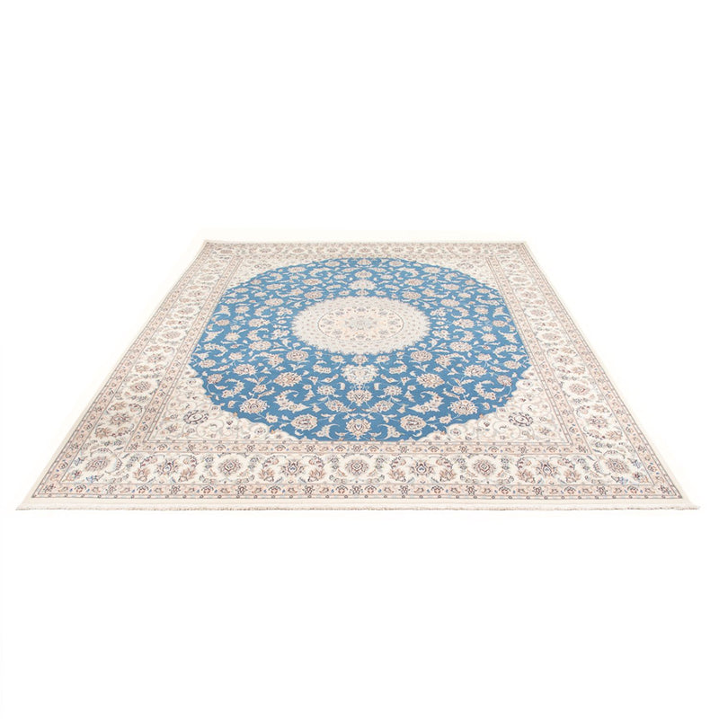 Tapis persan - Nain - Premium - 303 x 247 cm - bleu clair