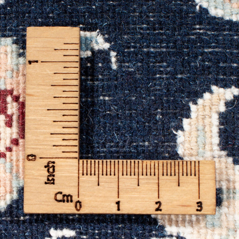 Tapis de couloir Tapis persan - Nain - Royal - 204 x 81 cm - bleu foncé