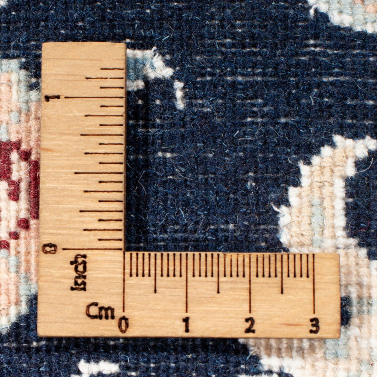 Tapis de couloir Tapis persan - Nain - Royal - 204 x 81 cm - bleu foncé