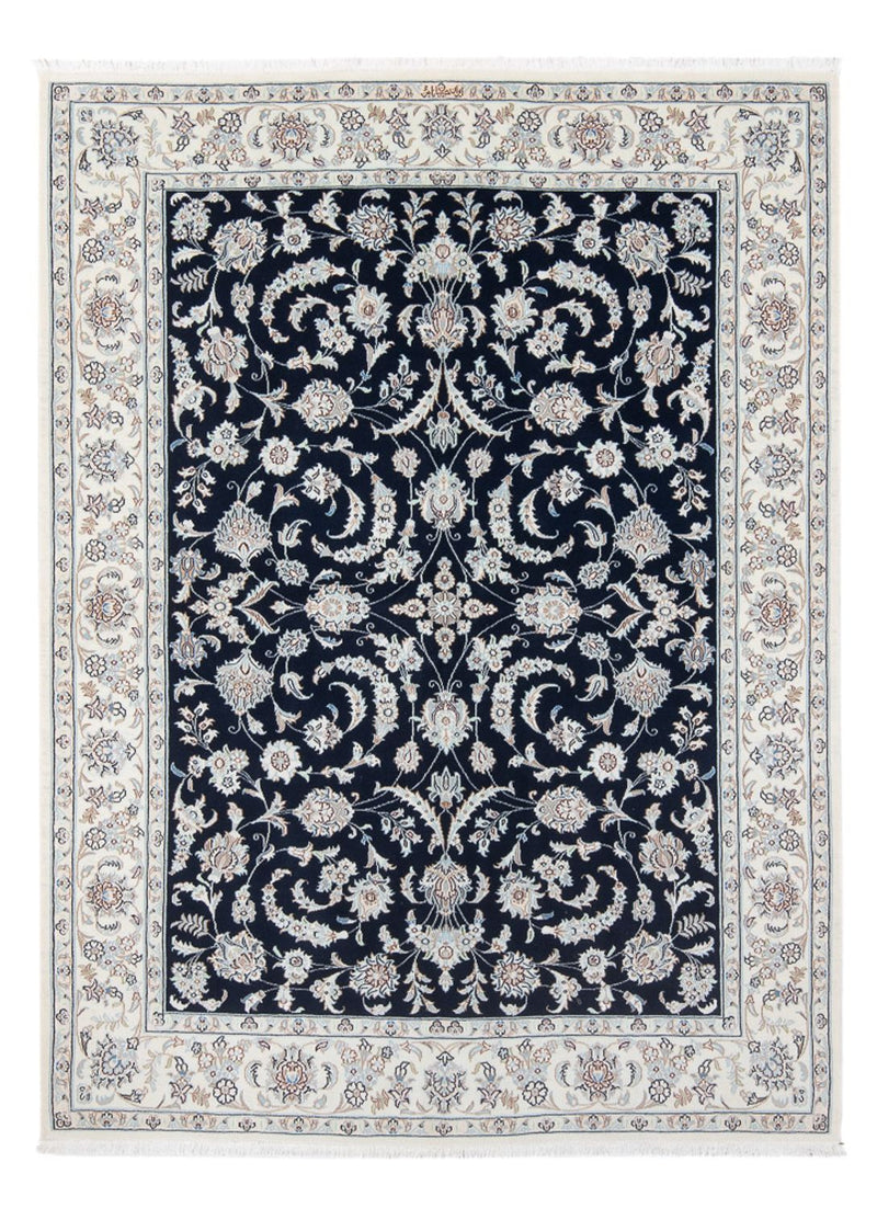 Tapis persan - Nain - Premium - 200 x 149 cm - bleu foncé