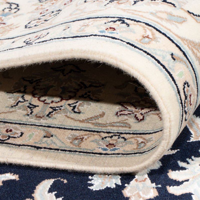 Tapis persan - Nain - Premium - 200 x 149 cm - bleu foncé