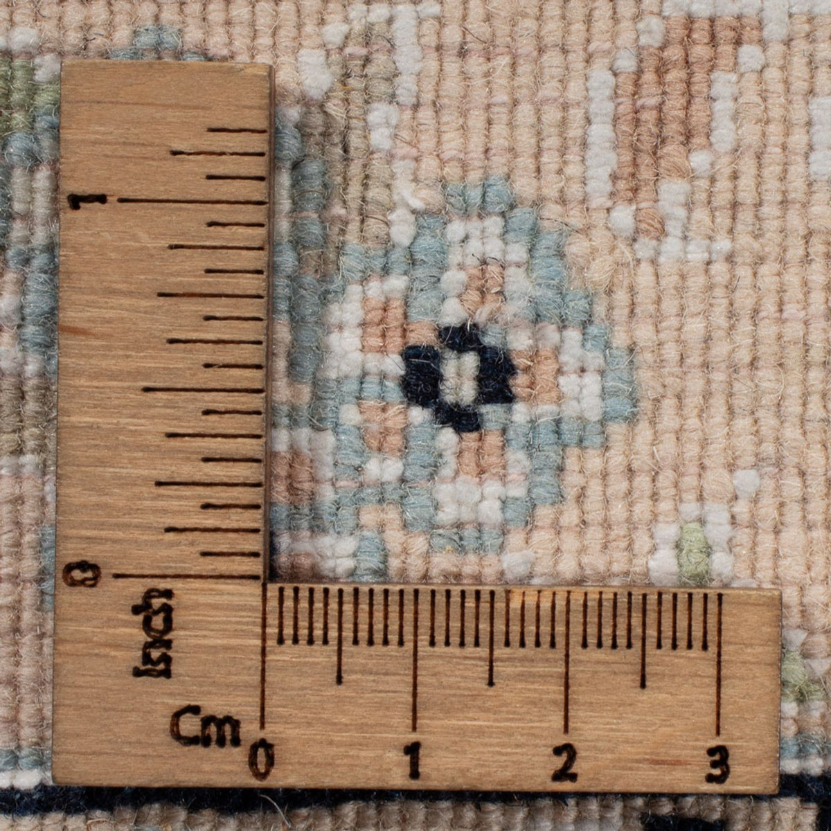 Tapis persan - Nain - 261 x 249 cm - bleu foncé