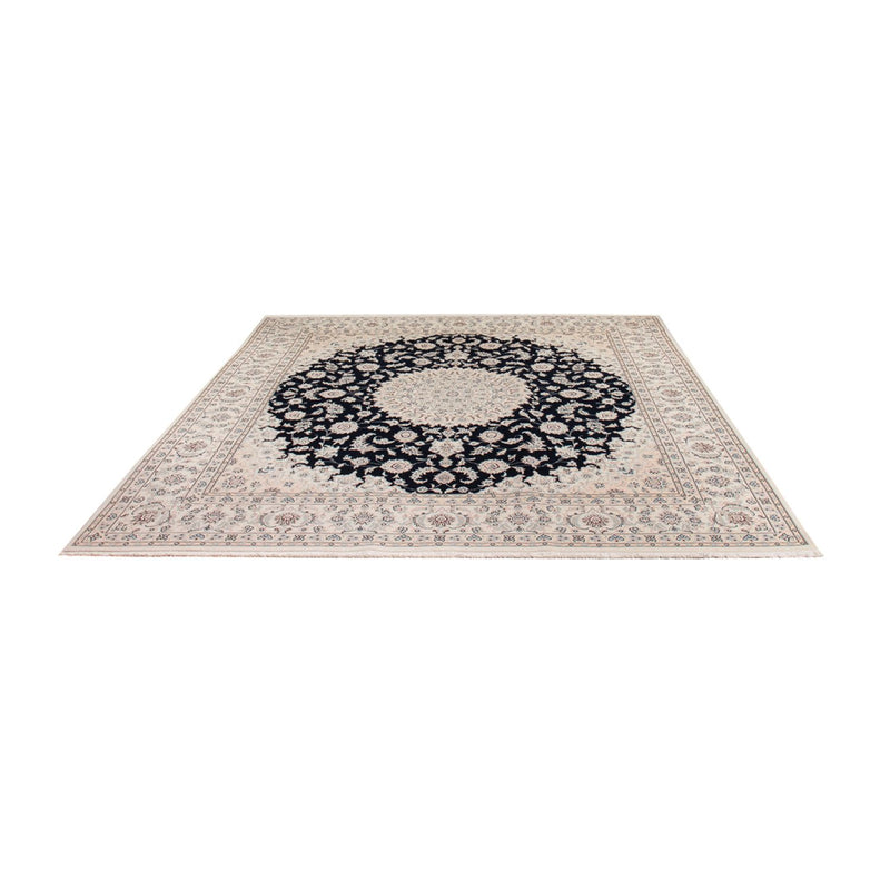Tapis persan - Nain - 268 x 245 cm - bleu foncé