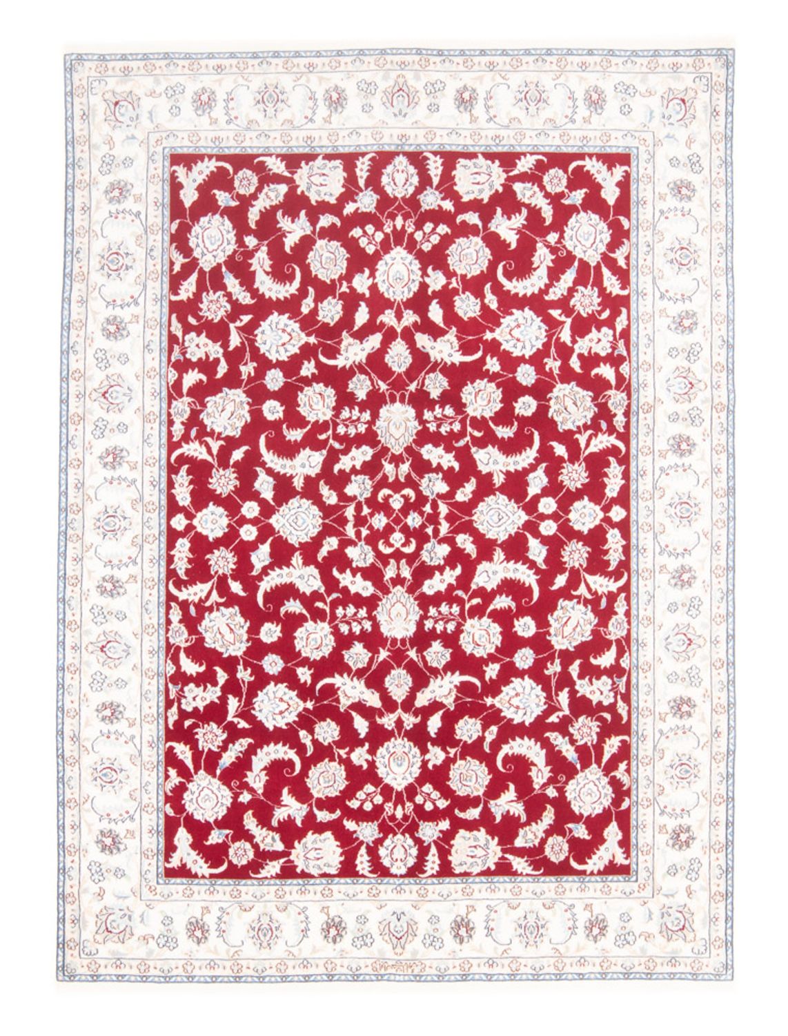 Tapis persan - Nain - Royal - 197 x 149 cm - rouge
