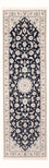 Tapis de couloir Tapis persan - Nain - Premium - 245 x 80 cm - bleu foncé