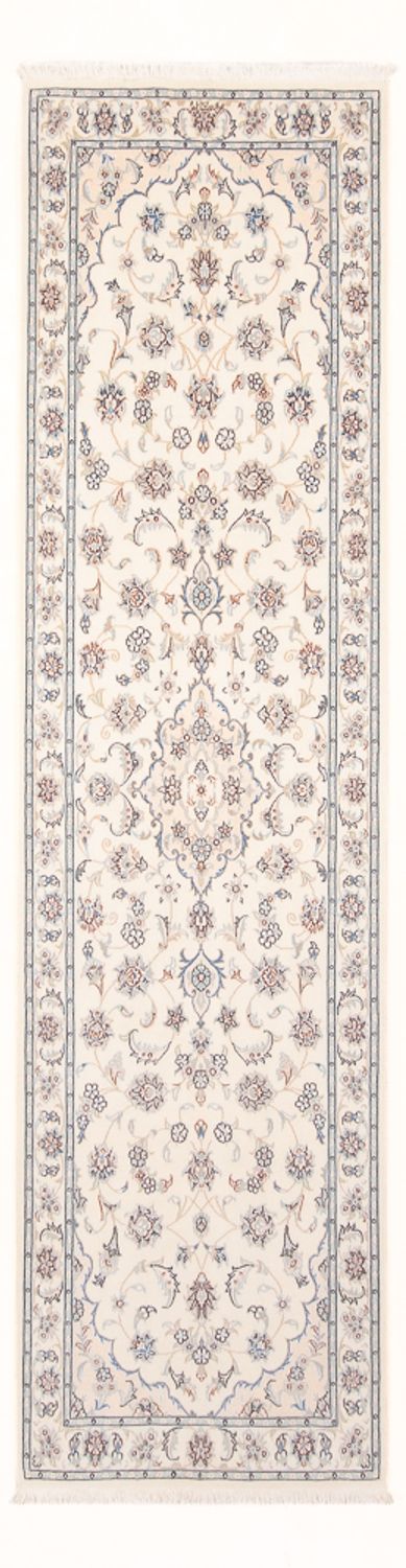 Tapis de couloir Tapis persan - Nain - Premium - 258 x 79 cm - crème