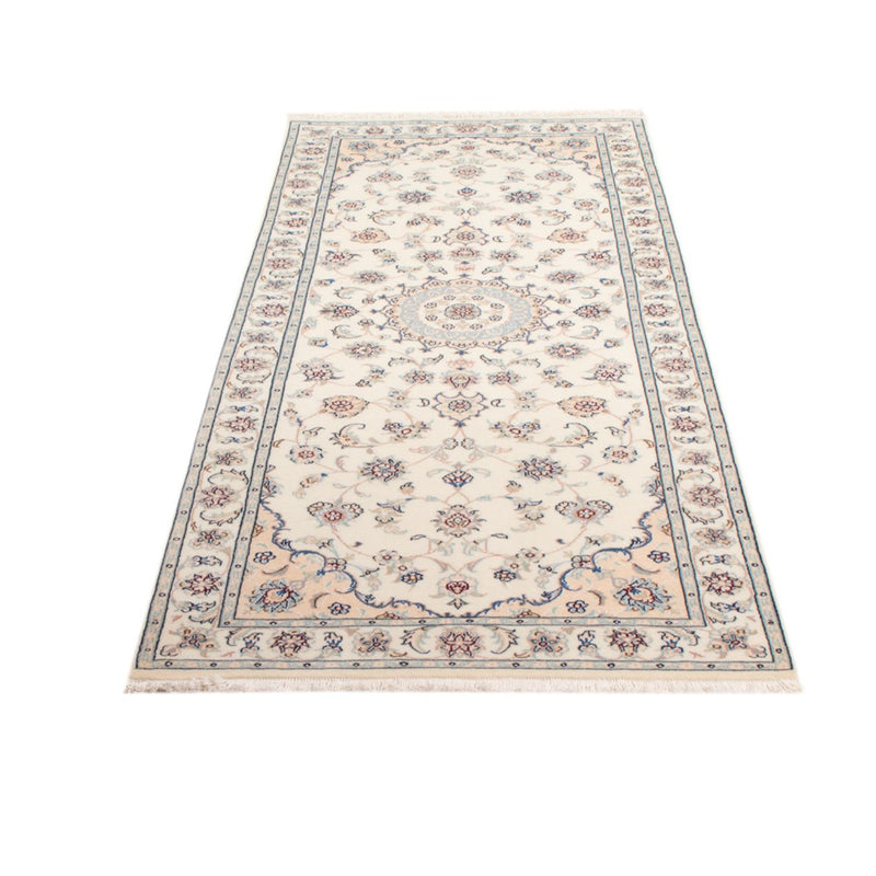 Tapis de couloir Tapis persan - Nain - Royal - 210 x 80 cm - crème