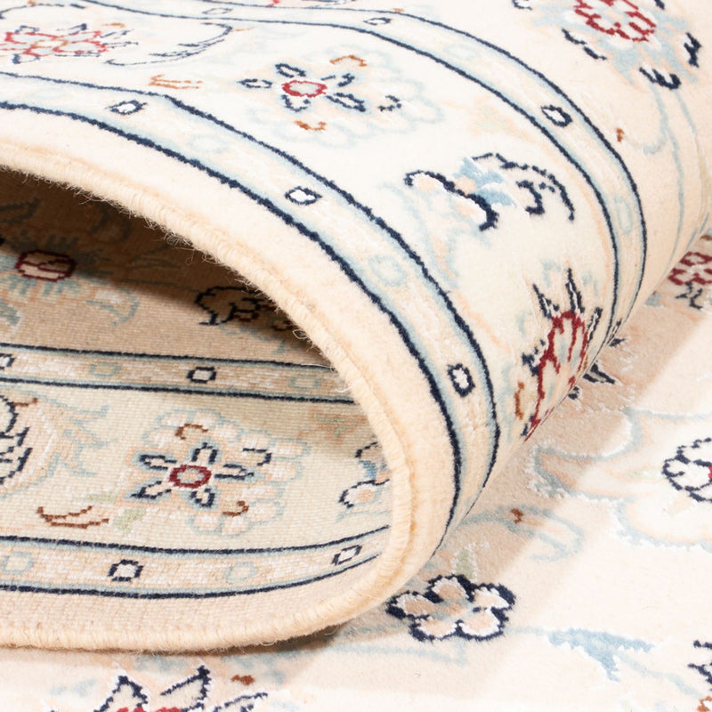 Tapis de couloir Tapis persan - Nain - Royal - 197 x 82 cm - crème