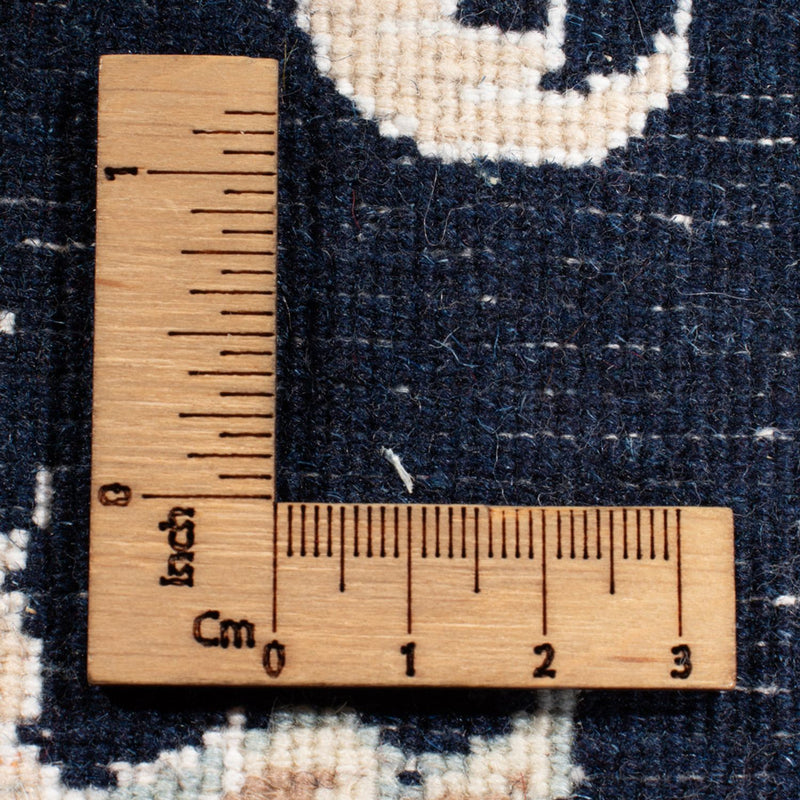 Tapis de couloir Tapis persan - Nain - Royal - 203 x 79 cm - bleu foncé